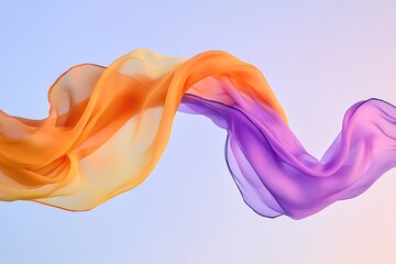 Obraz premium Stunning Orange and Purple Fabric Design