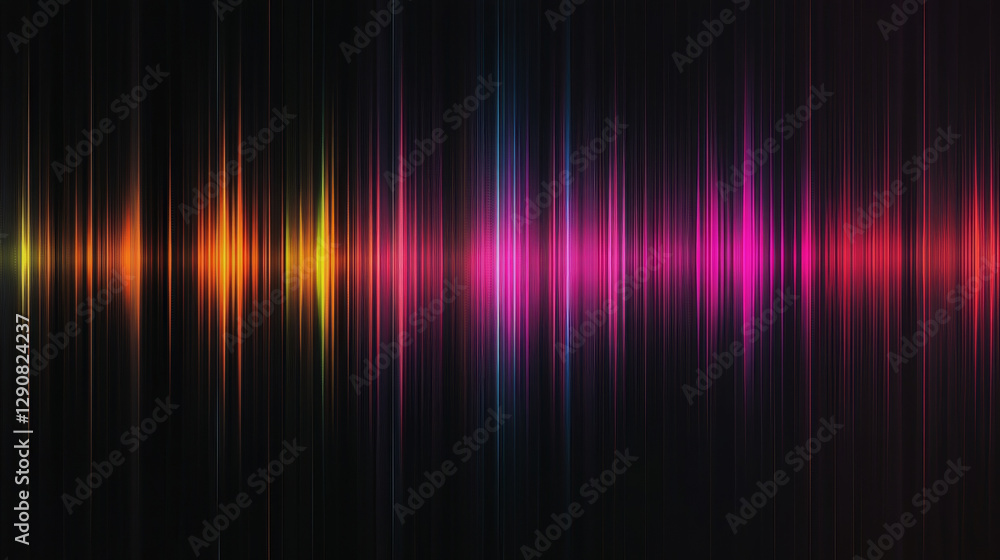 Poster vector digital music equalizer audio waves design template audio signal visualization signal illustr