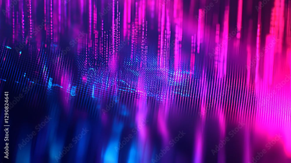 Aufkleber vector digital music equalizer audio waves design template audio signal visualization signal illustr