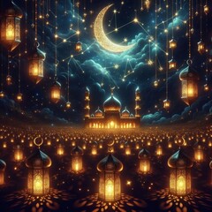 Ramadan mubarak celebration photocard