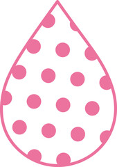 Pattern Pink Water Drop Polka Dot Vector 