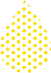 Pattern Yellow Water Drop Polka Dot Vector 
