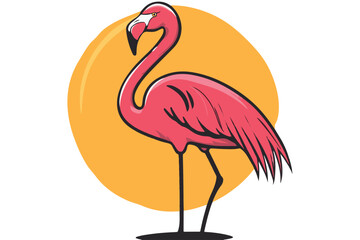 flamingo vector design, awesome flamingo ,high resolution printable flamingo artwork and Flamingo silhouette vector illustration Flamingo silhouette vector Silhouette Art & Illustration