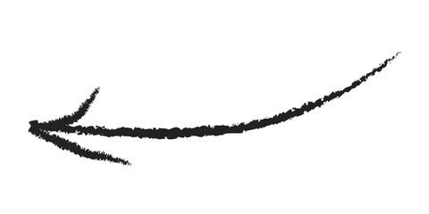 PNG Curved black arrow illustration on transparent background