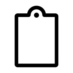PNG Minimal clipboard icon design, user interface icon on transparent background