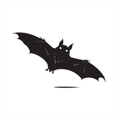 bat on white background
