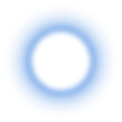 Gradient blue ring png element shape effect, transparent background