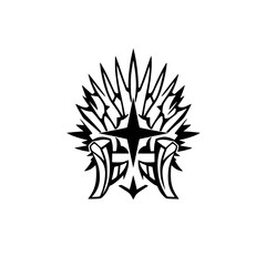 Ornamental Emblem with abstract artwork