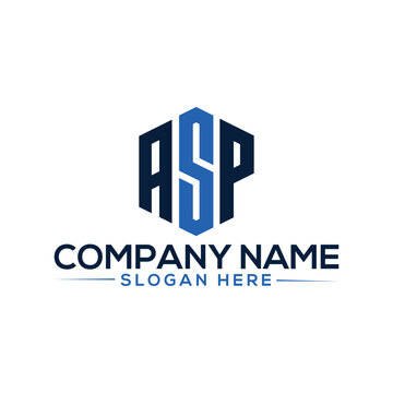 Letter asp modern Logo Vector Design. Minimal asp logo template