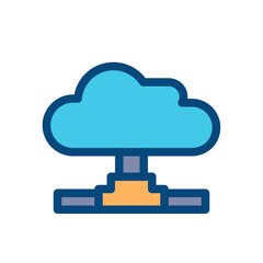 cloud connectivity hub icon