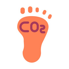 carbon footprint tracker icon