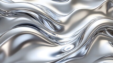 Liquid metal chrome abstract background 