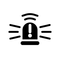 smart alarm siren icon