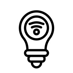smart light bulb icon
