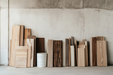 Wood planks assortment
