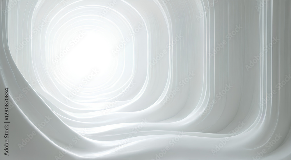 Poster futuristic abstract background with white swirling lines and geometric patterns
