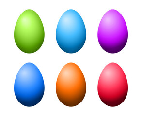 design of easter colored eggs vector collection holiday