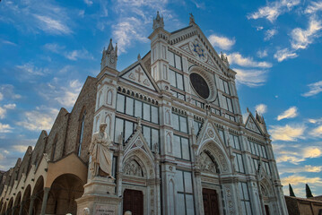 Fototapeta premium the splendid basilica of Santa Croce in Florence in Tuscany