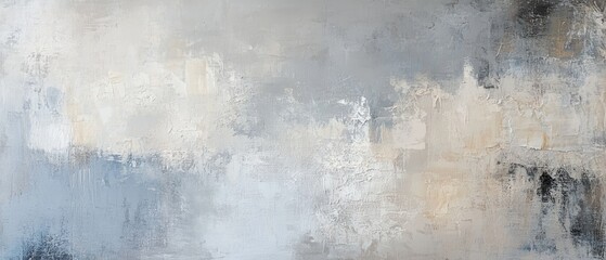 Abstract textured background in shades of grey and beige, perfect for design projects, wall art, and modern decor. Soft artistic color blending in canvas.