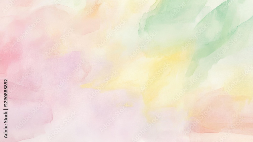 Aufkleber abstract watercolor background in soft pastel colors, creating a dreamy and artistic atmosphere for 