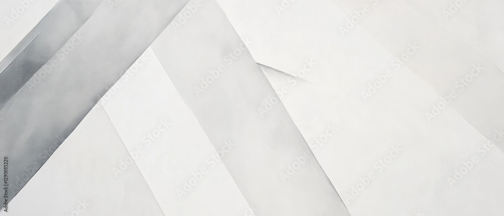 Poster geometric abstract background with white and gray triangular shapes, modern design elements, suitabl