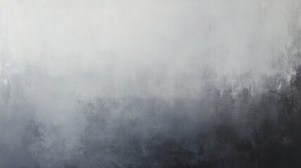 Foggy landscape with layers of mist, soft gray textures, atmospheric background for serene designs, abstract art, calm nature scenery.