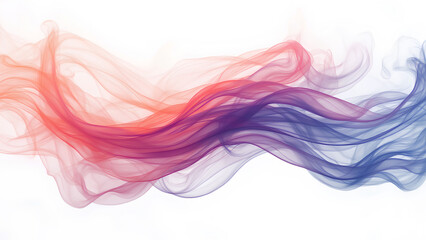 Obraz premium Colorful abstract smoke waves flowing smoothly