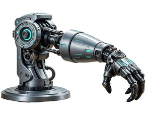 Robotic arm with transparent background