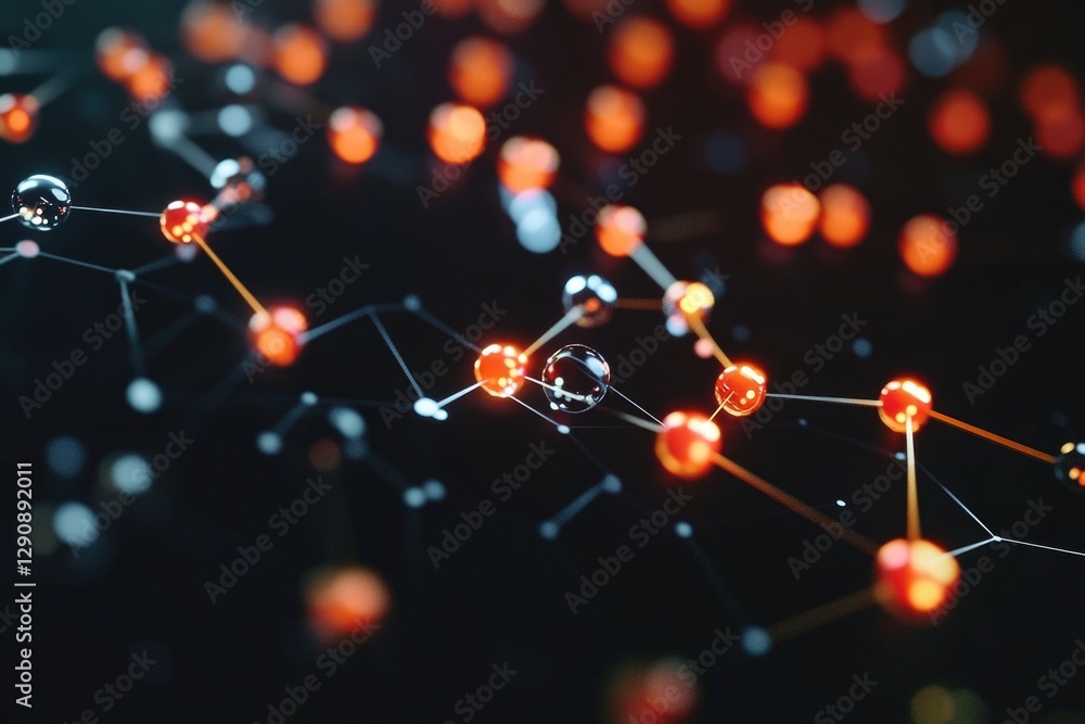 Poster A detailed view of interconnected dots, great for explaining complex concepts or highlighting relationships