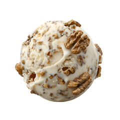 Creamy Vanilla Ice Cream with Walnuts Delicious Treat