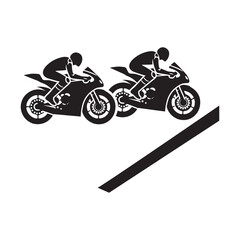  motorcycle icon design template vector