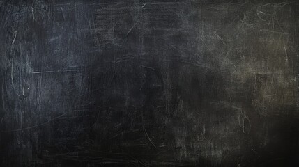 Dark chalkboard texture with faded strokes, black background for presentations, creative designs, education, and stylish graphic applications.