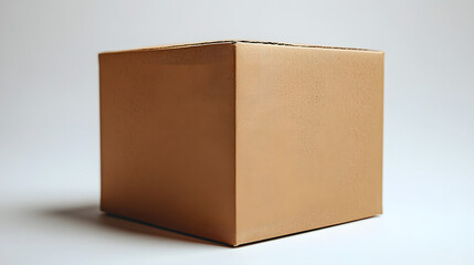 a brown box with a white background