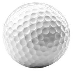 golf ball close-up isolated on transparent png