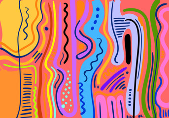 abstract shape background featuring a dynamic composition of geometric and organic forms.