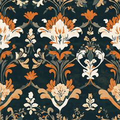 Enchanting Vintage Pattern Perfect for Modern Home Decor and Creative Visual Projects with Classic Floral Appeal