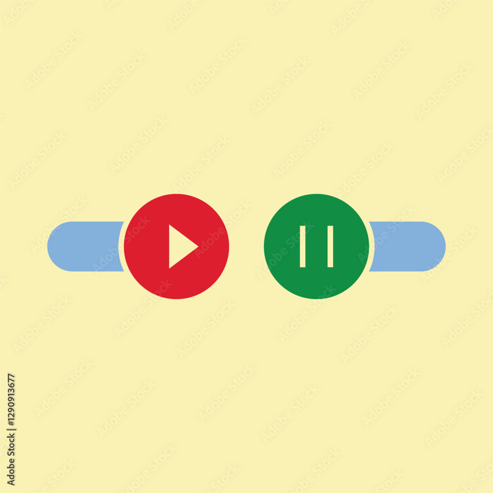 Poster on off toggle switch buttons, on off toggle button, yes or no check mark icon with toggle slider in 