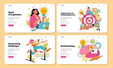 Obraz premium Workflow. Flat Vector Illustration