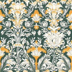 Mesmerizing Vintage Pattern Perfect for Modern Artistic Graphics and Stylish Designs with Classic Floral Beauty