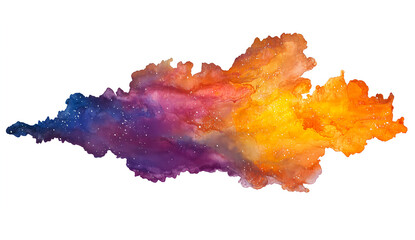 Watercolor Cosmic Nebula