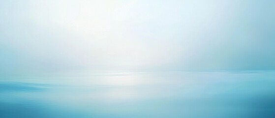 Obraz premium Calm blue ocean water with soft sunlight reflections, serene seascape, tranquil nature background for relaxation or meditation themes.