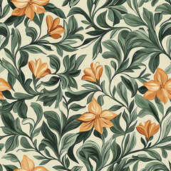 Classic Vintage Pattern Perfect for Modern Artistic Graphics and Stylish Designs with Timeless Floral Beauty