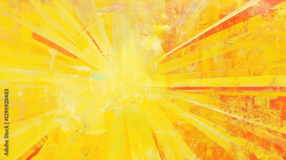 Poster bright yellow abstract background with dynamic rays of light. vibrant texture for graphic design, we