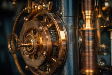 A detailed view of clockwork gears and mechanisms