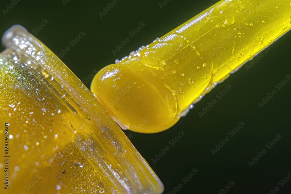Poster a clear liquid in a glass bottle with a cap, suitable for use as a background or prop
