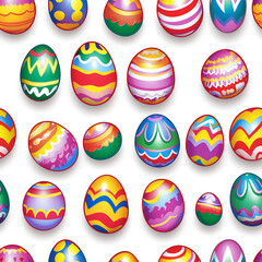 Festive Easter Vector Background with Playful Chaos Ideal for Modern Holiday Posters and Creative Graphic Designs