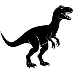 Dinosaur Icon Vector Scalable Silhouette for Branding & Graphics.