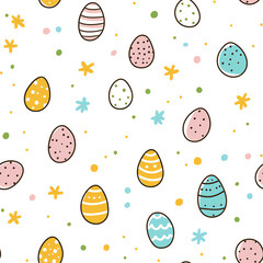 Sleek Easter Vector Background with Playful Chaos Perfect for Modern Holiday Artworks and Creative Graphic Designs