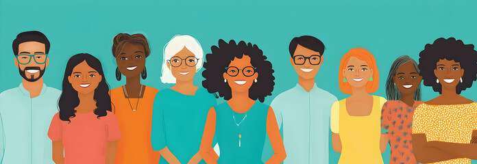 Diverse group of stakeholders participating in a community outreach campaign