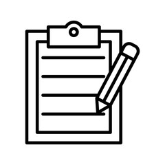 Notes icon on white background